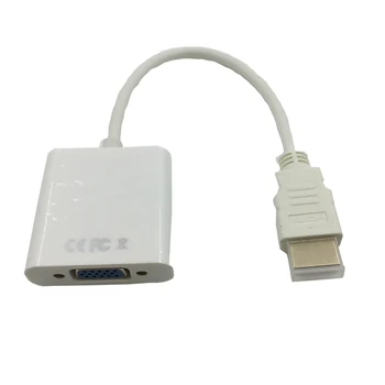 

HDMI to VGA Adapter MaleToFamale Converter 1080P Audio Support Plug Any Play No Extemal Power Require For PC Laptop Tablet TVBox