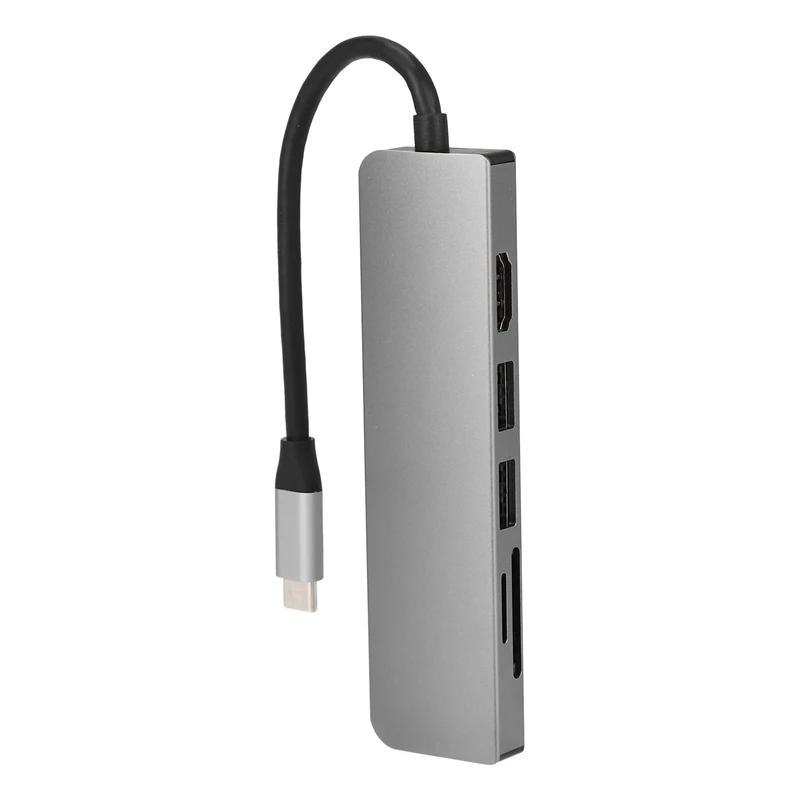 HOT-USB 3,1 type C концентратор для PD 6 в 1 USB 3,0 HDMI Ноутбуки док-станция для MacBook Pro Dell huawei P20 samsung S10 телефон