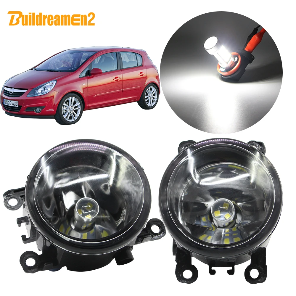 Buildreamen2 For Opel Corsa D Hatchback Car H11 Fog Light Lampshade