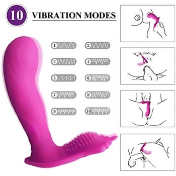 APHRODISIA Silicon Wireless Remote Control Vibrator Vibrating Panties SexToy For Woman Couple G Spot Dildo Stimulator Dual Motor 2