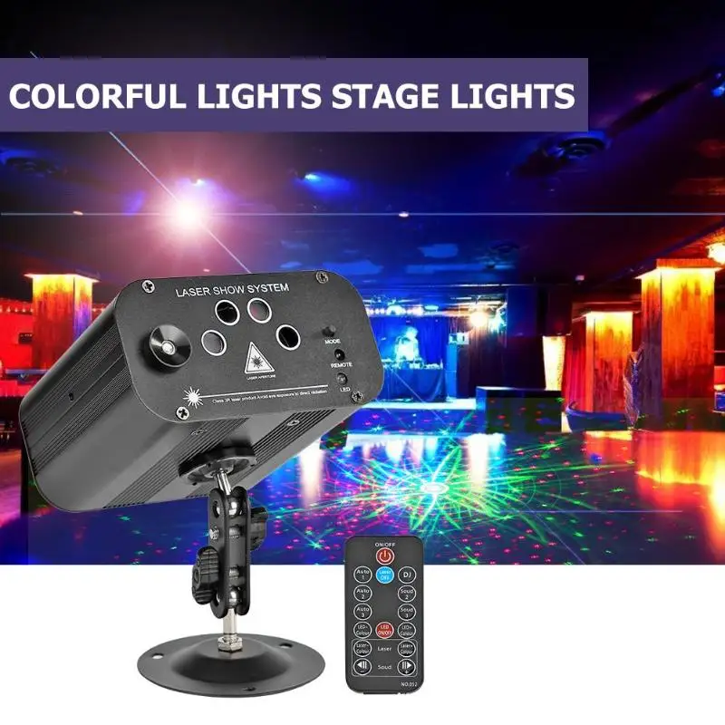 

Mini RGB Laser Light 48 Pattern 100-240V Laser Projector for Christmas Halloween Full-field Coverage Unlimited Freedom
