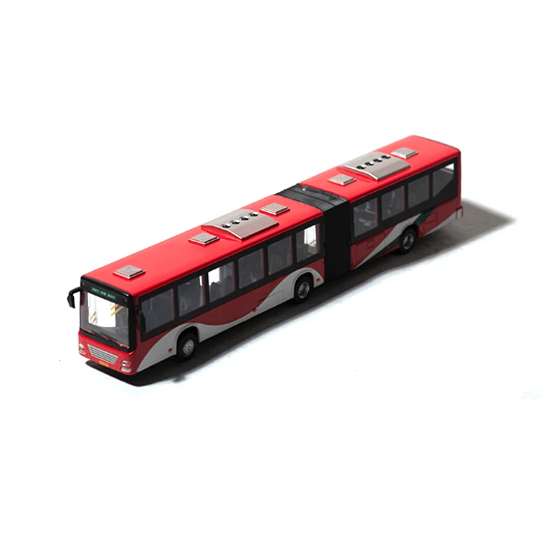 Специальный литой металл 1/50 двойной автобус удлиненная модель домашний дисплей коллекционные игрушки для детей