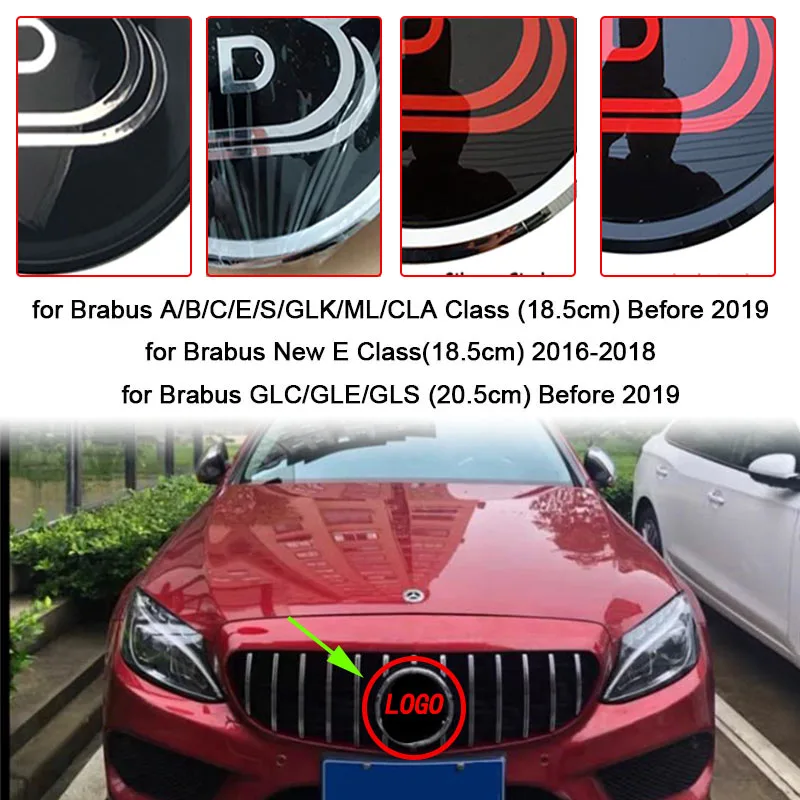 Эмблема передней решетки для Mercedes Benz Brabus замена логотипа Insignia аксессуары A B C E G
