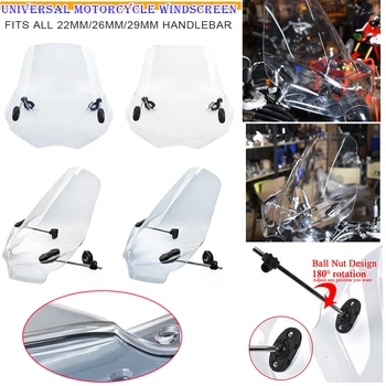

Motocycle Windshield Airflow Adjustable Extension Spoiler Windshield Widened Edging Wind Deflector For Universal Motorbike