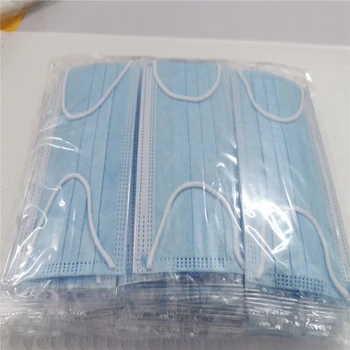 

100pcs/set, Disposable mask 3 layers ear hanging dust non-woven dust mask soft and breathable