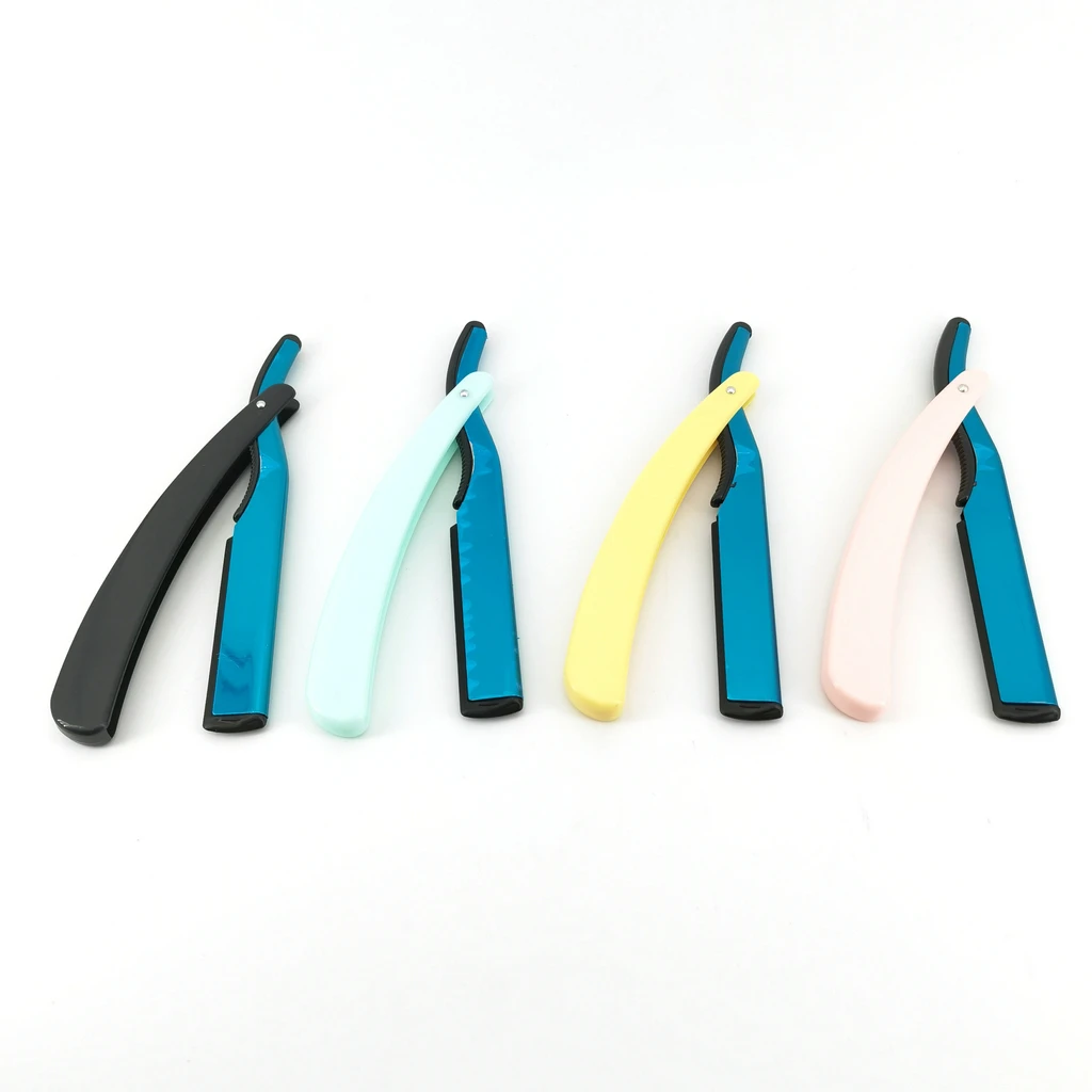 

Manual Shaving Razor 4 Colors Men's Razor High Quality Professional Barber Hair Cut Razor Change 77 Blade Type Shaving Knife