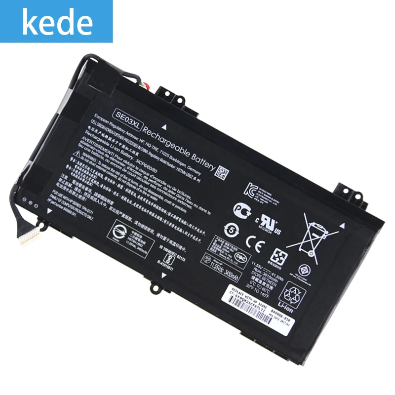 Kede SE03XL Батарея для hp павильон 14-AL028TX AL029TX 14-AL127TX AL107NE AL102TX HSTNN-LB7G HSTNN-UB6Z TPN-Q171 849568-541