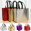 Foldable Laser Shopping Bag Reusable Eco-friendly Tote Waterproof Fabric Non-woven Bag Large Capacity Travel Storage Bag 1