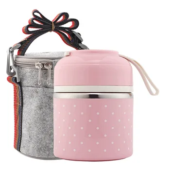 

Portable Japanese Stainless Steel Lunch-box Mesh Division Adult Lovely Lunch Box Student Dismantle 2 Double-deck 3 Plastic Three