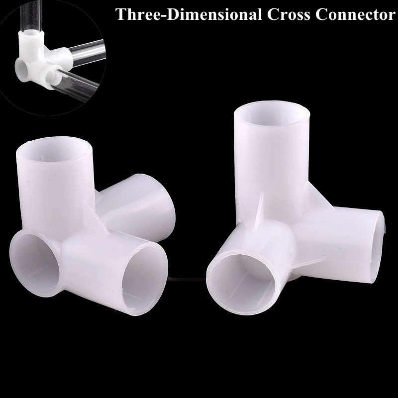 Water Pipe Connector Pipe Connector Water Pipe Fitting Irrigation Pipe Fitting Garden Water Connector Plastic Pipe Fitting 2~10Pcs 12~25mm Cross 3D Three-Dimensional 4-Way Joint For Watering Irrigation DIY Shelf Tube