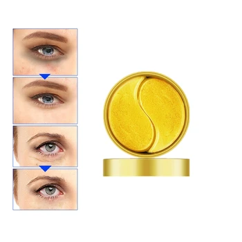 

60pcs Crystal Collagen Eye Mask Fade Dark Eyes Whey Protein Protei Colageno Eye Patches IMAGES Stripe Ojeras Snail Cream New