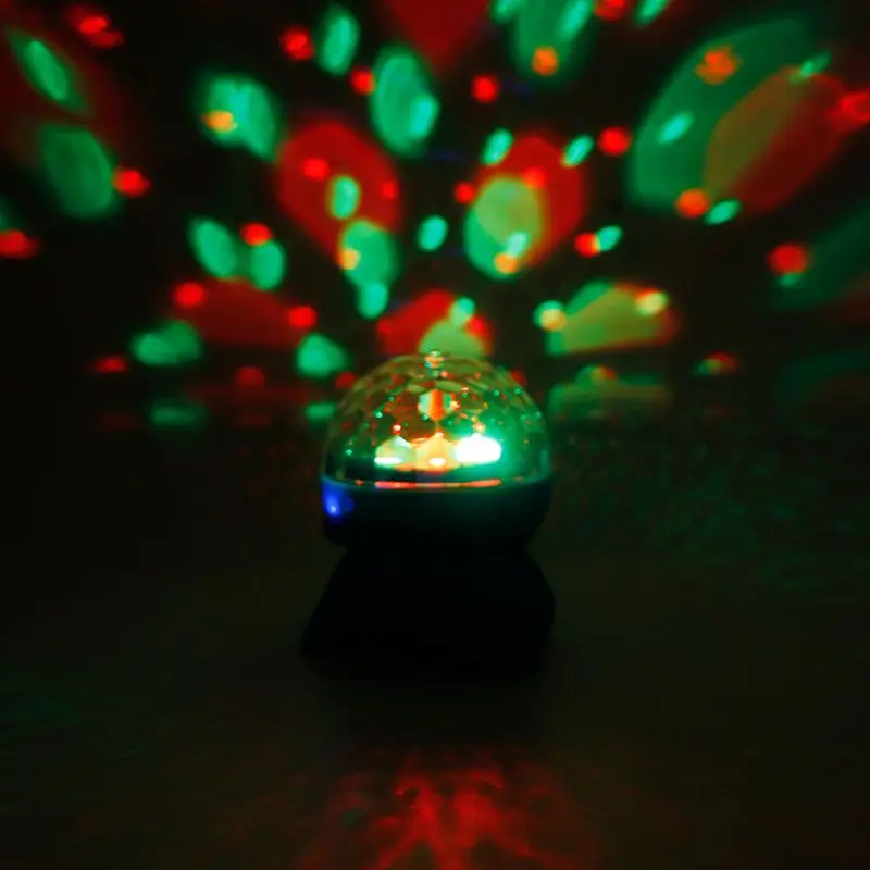 Bluetooth динамик беспроводной вращающийся хрустальный шар сценический светодиодный светильник USB TF карта AUV FM радио MP3 музыка DJ диско вечерние Клубные залы