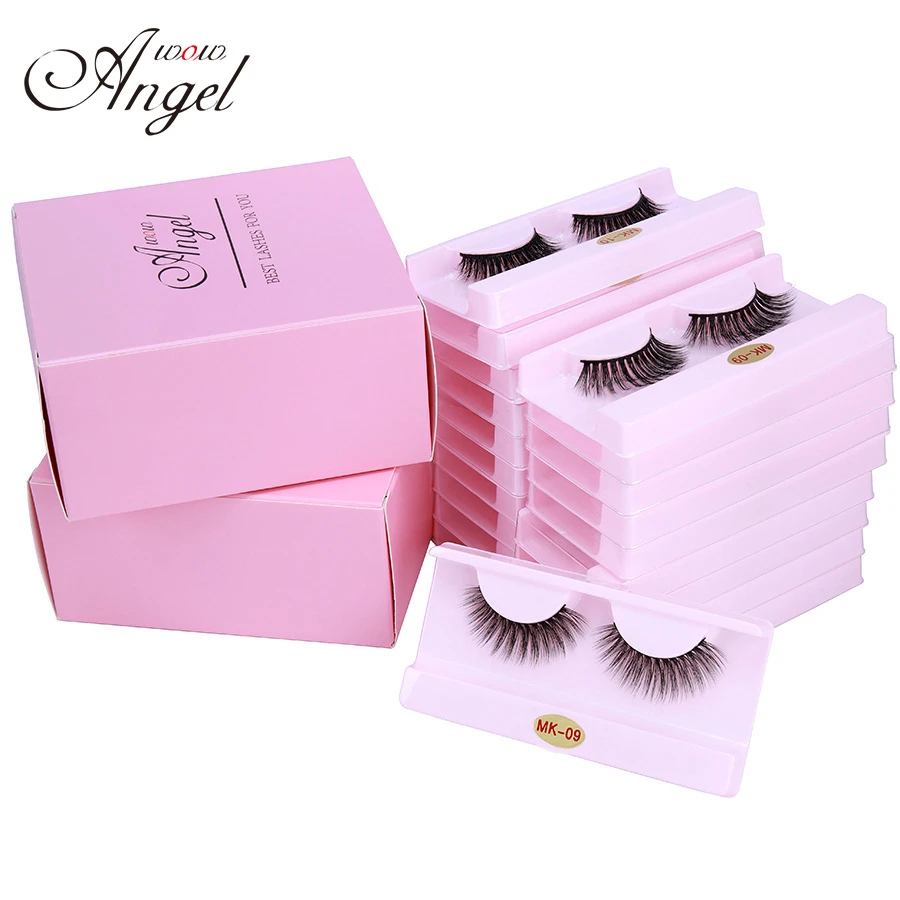

WOWANGEL Mink Lashes Wholesale Luxury Dramatic Cruelty 3D Eyelashes Set Faux Cils False Eyelashes Packaging Box In Bulk