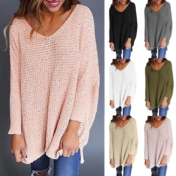 

Women's Christmas Sweater Winter Korean Version of The Loose Vertical Pattern Knitted Short Pullover High Collar Women Clothing