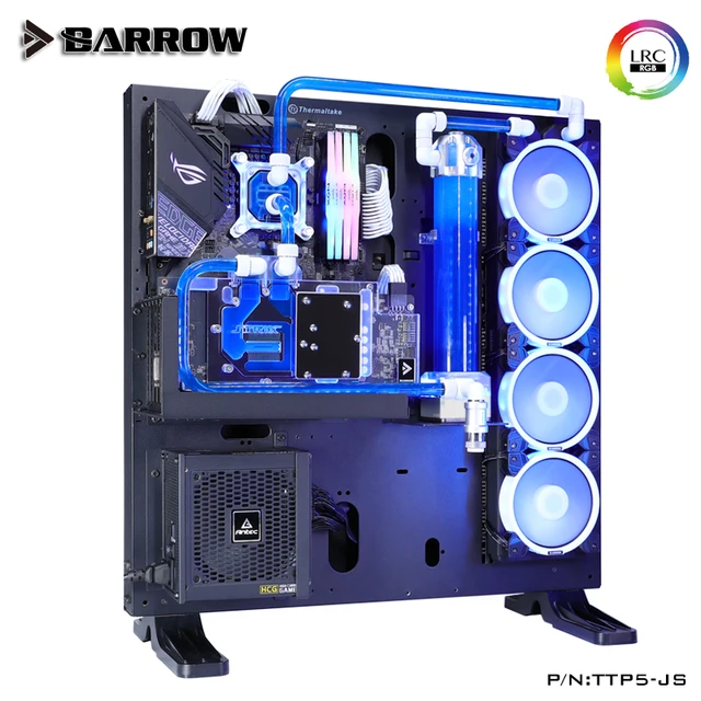 Barrow Water Cooling Kit for TT P5 Case, For Computer CPU/GPU