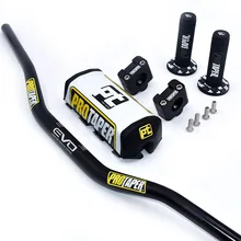 Motorcycle Handlebar For PRO Taper Pack Bar 1-1/8" Handle bar Pads Grips Motocross Dirt Pit Bike CNC 28.5mm Adapter