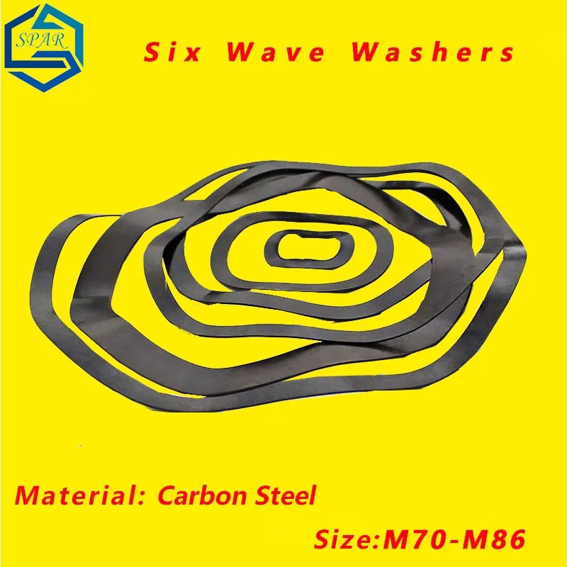 Шесть волновая шайба весна волна прокладка волнистые шайбы пружинных шайб углерода Сталь чернением