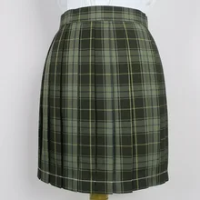 Японская женская школьная юбка JK с высокой талией, плиссированная юбка для девочек в стиле Харадзюку, клетчатая юбка, школьная форма, юбка