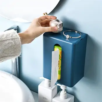 

Punch Free Traceless Tissue Holder Wall-Mounted Tissue Box Napkin Box Tissue Storage Box