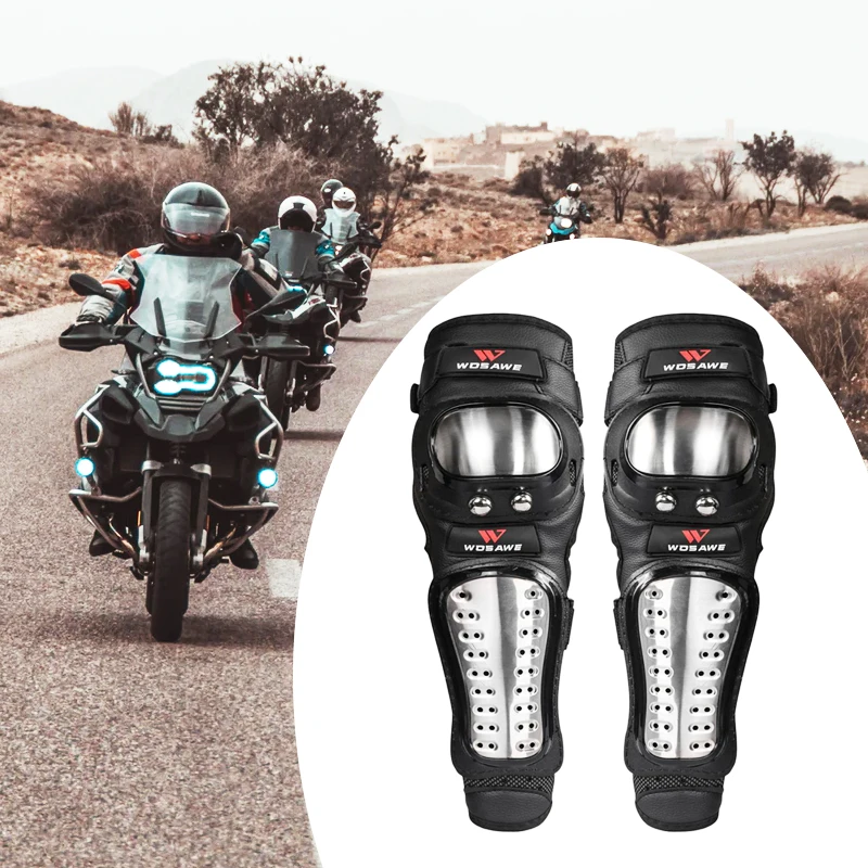 2 шт мотоциклетные налокотники из нержавеющей стали, защитные наколенники для мотокросса, защита для мотоцикла