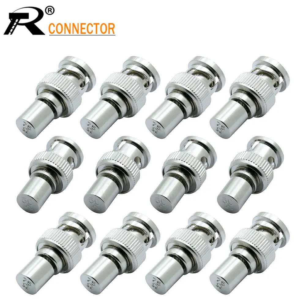 50Ohm/75Ohm BNC Разъем для CCTV штекер Концевая фиктивная нагрузка RF 12/50/100 шт |