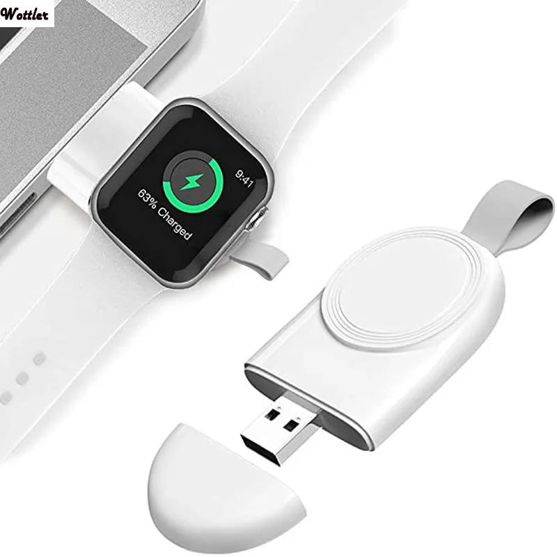 Qi Wireless Charger mini Portable Base for iWatch Charging Station USB Apple Watch Series 1 2 3 4 5 | Электроника