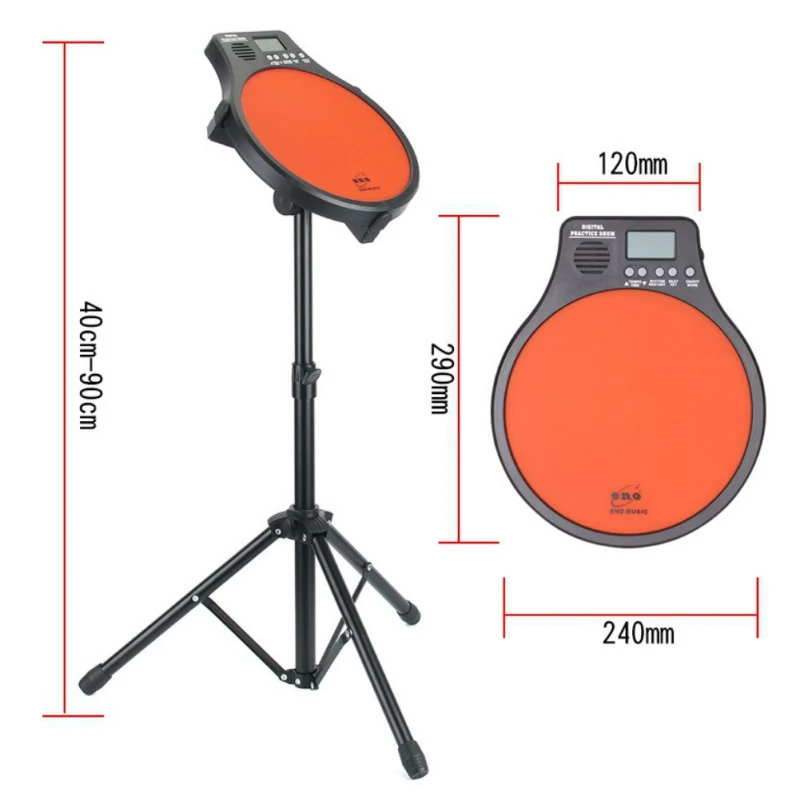 Высокое качество цифровой портативный электрический электронный барабанный коврик для тренировочной практики счетчик метронома Популярные барабанные тренировочные инструменты