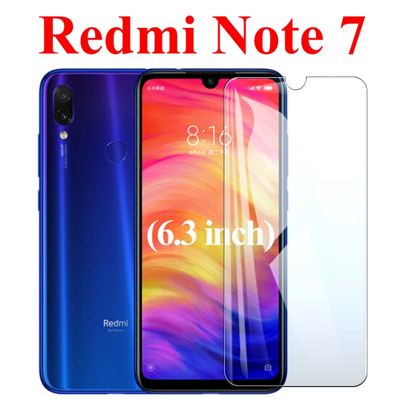 3 шт./лот Защита экрана для Xiaomi Redmi Note 7 Pro защитное стекло Xiomi Redme 7s Note7 S Броня Xiaom Redmii S7 7Pro пленка - Цвет: Redmi Note  7