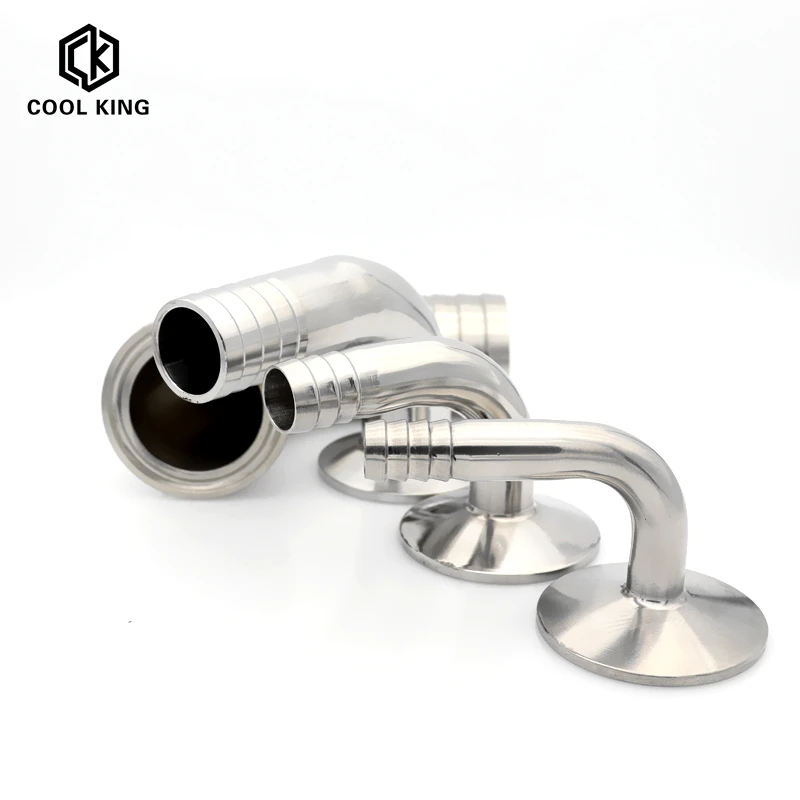 CK 19/25/32/38/51/63/76 108mm OD SS304 Sanitary Hose Barb Pipe Fitting