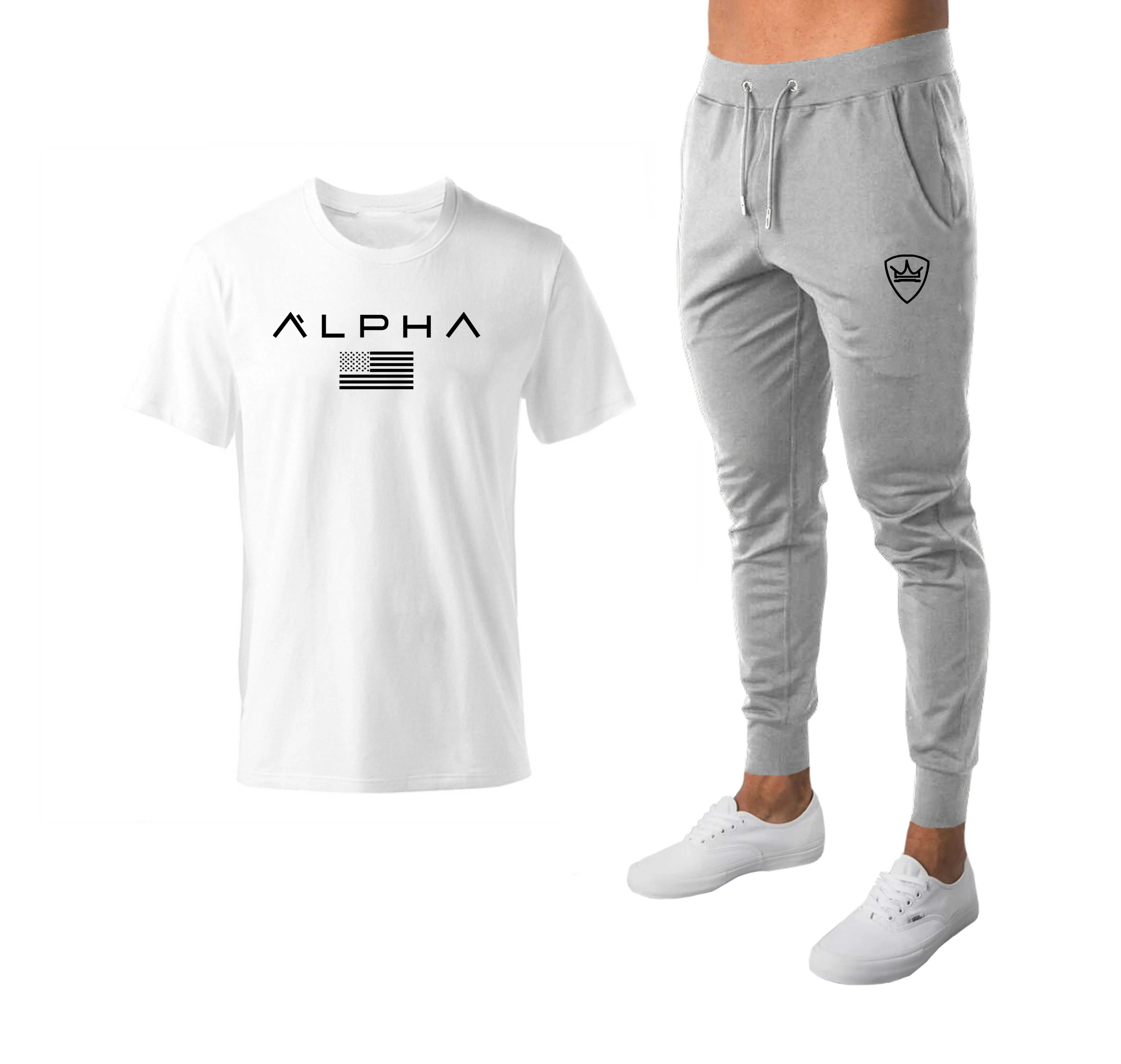 

New fashion Mens Running Sportswear Sets Sweatshirt Sweatpants Gym Fitness Bodybuilding Tops Pants Jogging Workout Tracksuits