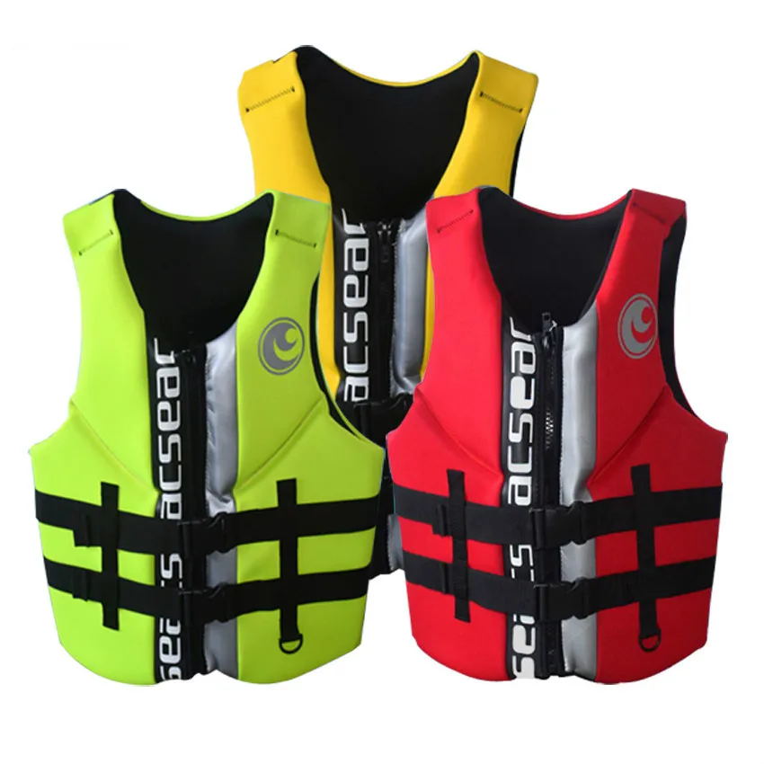Hisea Professional Neoprene Adult Life Vest Jackets Water Floating Surfing Snorkeling Fishing Racing Portable Swimming | Спорт и