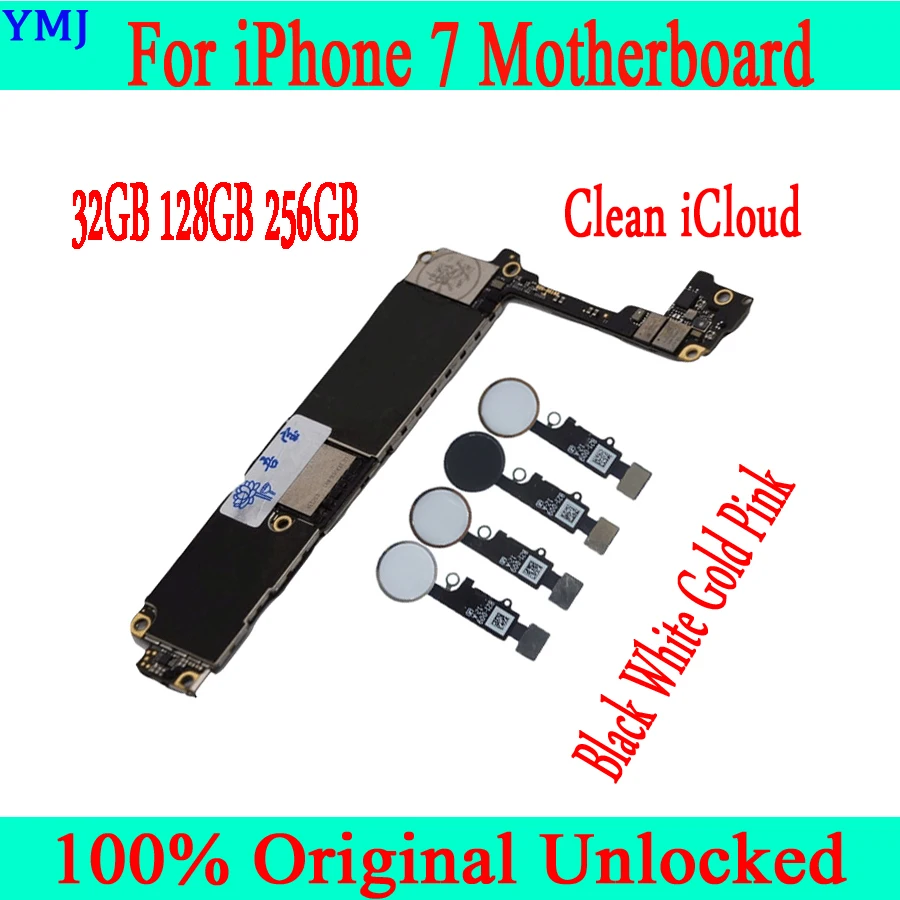 32GB /128GB /256GB for iphone 7 Motherboard with OS System Original unlocked Mainboard Touch ID | Мобильные телефоны и