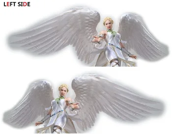 

LEFT SIDE Cartoon Anime Game Beauty Girl Angel Wings Personality Vehicle Sticker Waterproof Accessories Fashion Hot Stickers