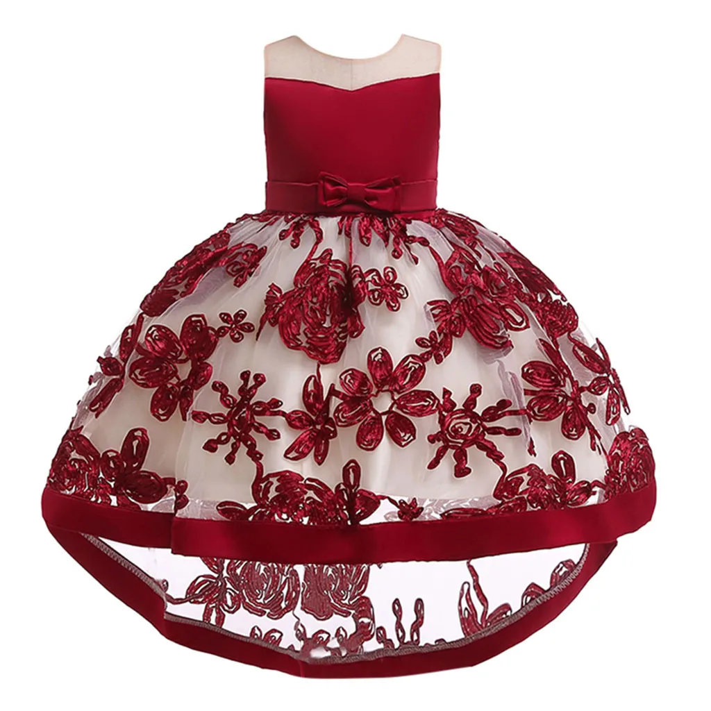 Платье с цветочным рисунком для маленьких девочек; платье принцессы подружки невесты; Пышное Платье; платье для дня рождения; платье для свадьбы для девочек; vestido infantil