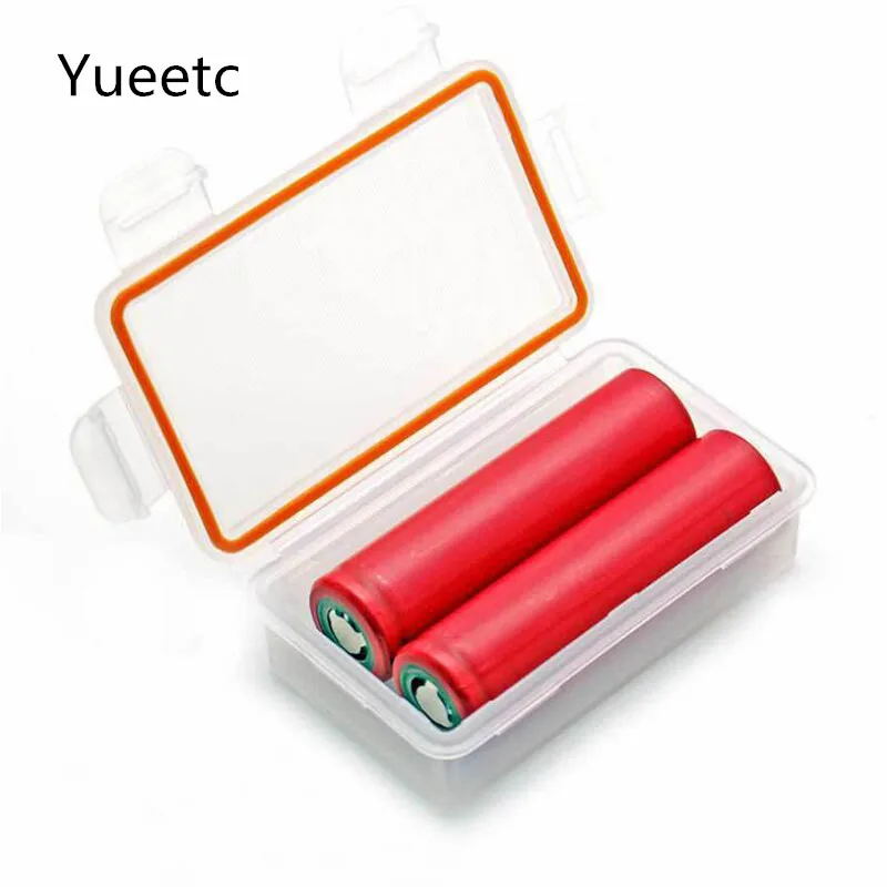 

2pcs x 18650 Battery Holder Transparent 18650 Battery Storage Box Case Plastic Battery Organizer