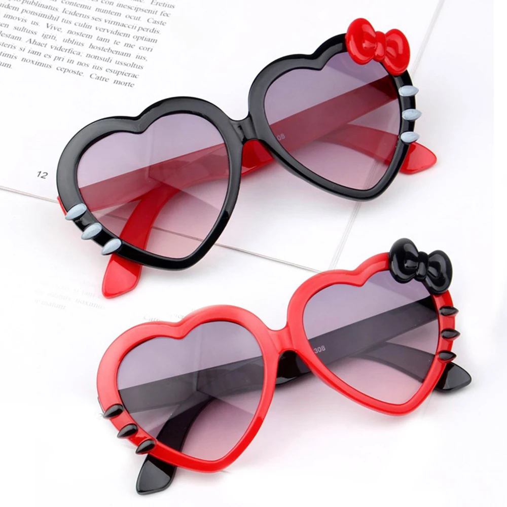 Kids Heart Shaped Sunglasses Girl Brand Fashion Glasses Boy Baby Sun Glasses Cute Eyewear Retro Children's