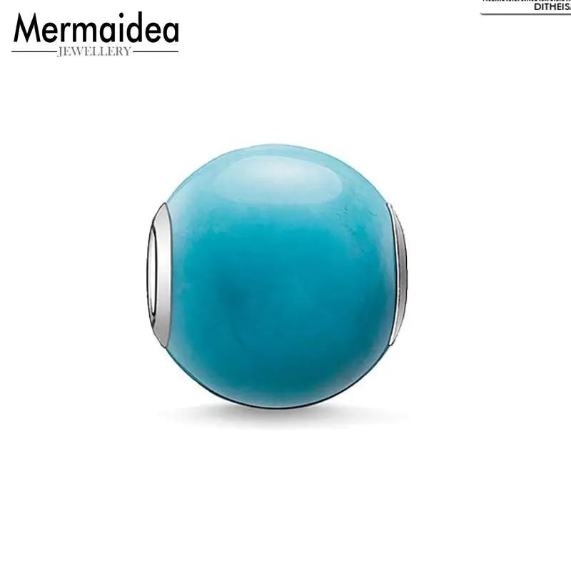 DIY бусы Howlite Шарм шарик 2020 Модные посеребренные ювелирные изделия модный подарок