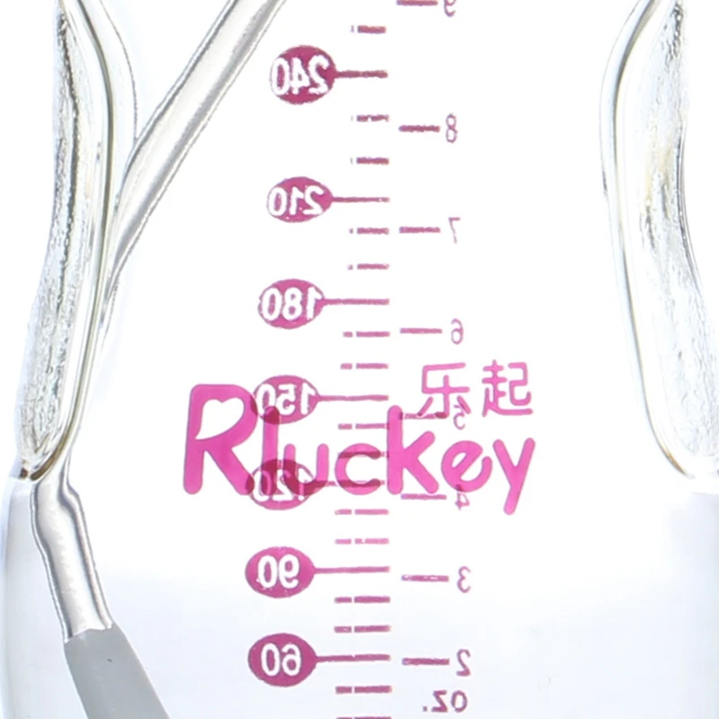 Rluckey/Новое поступление новой детской бутылочки, безопасная и Нетоксичная бутылка с широким горлышком, силиконовая соска для детей, сделанная бутылка с