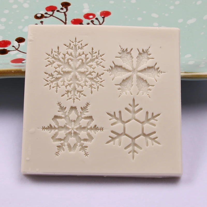 Fashion Silicone Mold Jewelry Making DIY Gift Tool Snowflake Craft Resin Epoxy Mould  Pendant Jewelry Making Molds christmas mould diy gift tool snowflake resin jewelry making epoxy craft silicone mold