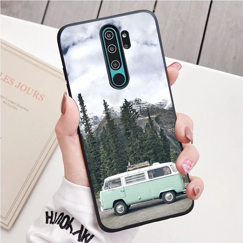 Combi Van Surf black Silicone Phone Case For Redmi note 9 8 7 Pro S 8T 7A Cover xiaomi leather case charging Cases For Xiaomi