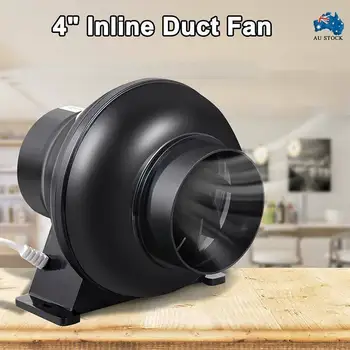 

4 inch Inline Duct Plastic Booster Fan Ventilation Air Blower 2500RPM 195CFM