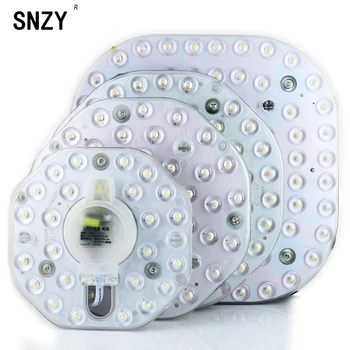 

SNZY Led Panel Lights 12W 18W 24W 36W 220V optical lens module Ceiling Lamp Board Spare Parts Magnetic installation