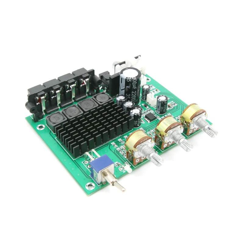 

Kaolanhon DC12~24V 80W*2 TPA3116D2 Digital Home Audio Amplifier Board High Power XH-M570 Power Amplifier Board Tone Preamp