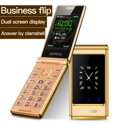 UNIWA – téléphone portable A15 à double écran double Sim, smartphone à clapet GSM, clavier russe hébreu 