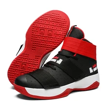 Мужские баскетбольные кроссовки Lebron, дышащие амортизирующие баскетбольные кроссовки James, Нескользящие высокие баскетбольные армейские ботинки