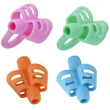 3 шт. студенческий мягкий клей два пальца эргономичная коррекция осанки ручка захвата для детей дети карандаш держатель канцелярские принадлежности