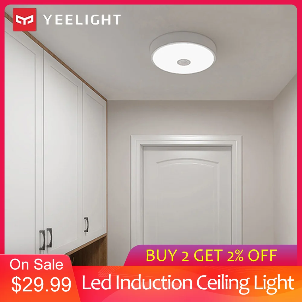 

Yeelight YLXD09YL Ceiling Lights Human Body Photosensitive Sensor Induction LED Ceiling Light AC220-240V