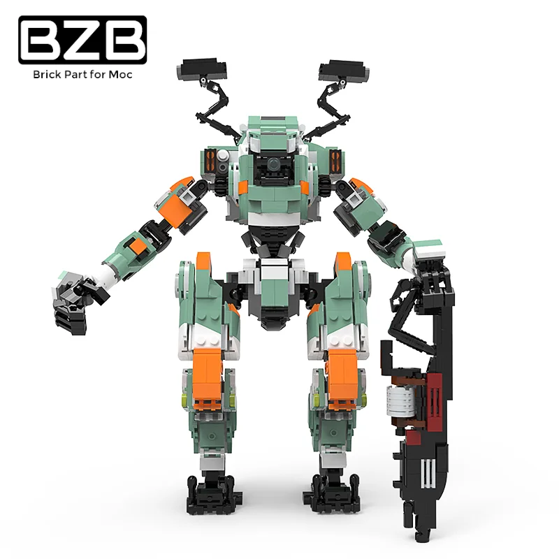 

BZB MOC Titanfalls 2 Mecha BT-7274 Vanguard-class Titan Robot строительные блоки модель DIY Кирпичи наборы детские игрушки лучший подарок для детей