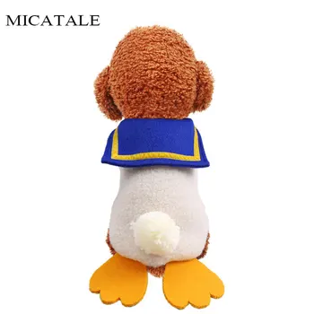 

MICATALE 2020 Newest Winter Dog Fat Duck Jacket Vest Cute Pets Outfits Warm Clothes Dogs Cat Costumes Coat Jacket Puppy Outwear