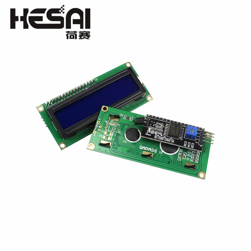 1602 ЖК модуль синий/желто зеленый экран с IIC/I2C 16x2 подсветки LCD + I2C IIC 5V Для arduino DIY